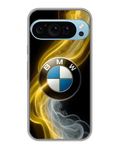 Чохол для Google Pixel 9 Pro з картинкою «Золотистий дим BMW»
