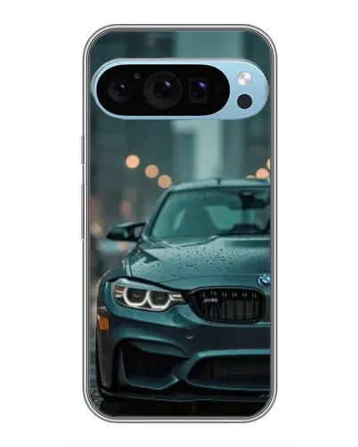 Чохол для Google Pixel 9 Pro з картинкою «BMW у вогнях міста»