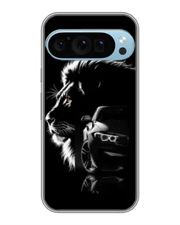 Чохол для Google Pixel 9 Pro з картинкою «BMW та лев»