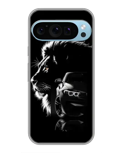 Чохол для Google Pixel 9 Pro з картинкою «BMW та лев»