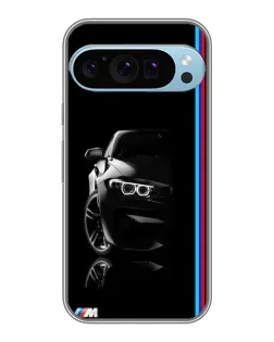 Чохол для Google Pixel 9 Pro з картинкою «Силует BMW в темряві»
