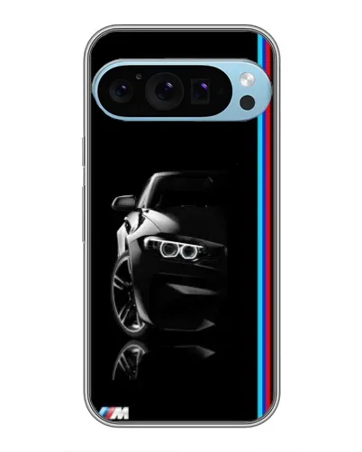 Чохол для Google Pixel 9 Pro з картинкою «Силует BMW в темряві»