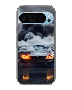 Чохол для Google Pixel 9 Pro з картинкою «BMW у диму»