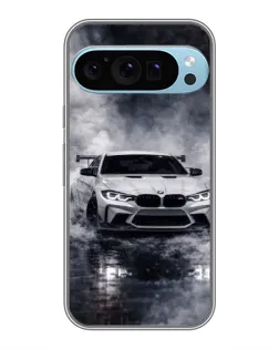 Чохол для Google Pixel 9 Pro з картинкою «BMW крізь туман»