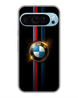 Чохол для Google Pixel 9 Pro з картинкою «BMW M-Power неон»