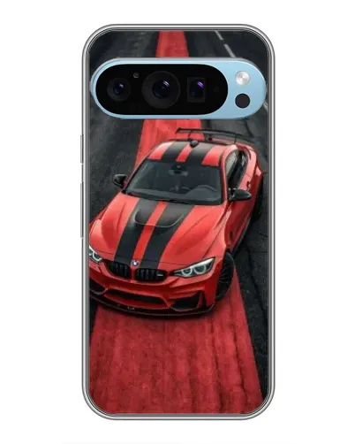 Чохол для Google Pixel 9 Pro з картинкою «BMW на червоній доріжці»
