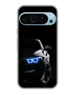Чехол для Google Pixel 9 Pro с картинкой «BMW — ночной взгляд»