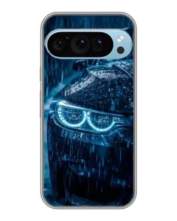 Чехол для Google Pixel 9 Pro с картинкой «BMW под дождем»