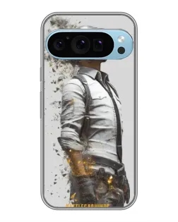 Чехол для Google Pixel 9 Pro с картинкой «PUBG — боец в пыли»
