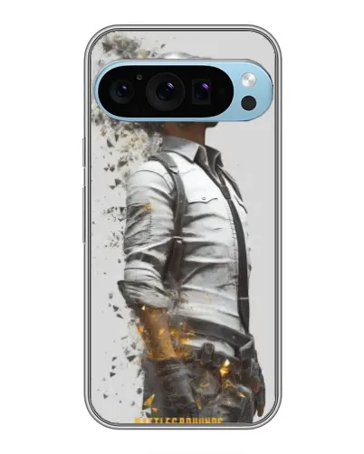 Чехол для Google Pixel 9 Pro с картинкой «PUBG — боец в пыли»