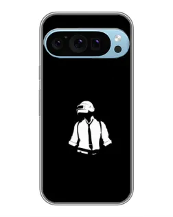 Чехол для Google Pixel 9 Pro с картинкой «PUBG — белый шлем»
