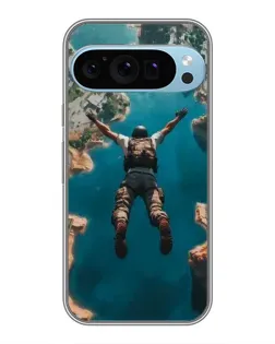 Чехол для Google Pixel 9 Pro с картинкой «PUBG — свободное падение»