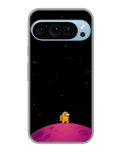 Чохол для Google Pixel 9 Pro з картинкою «Самотній герой на планеті»