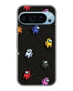 Чохол для Google Pixel 9 Pro з картинкою «Космічний патерн Among Us»