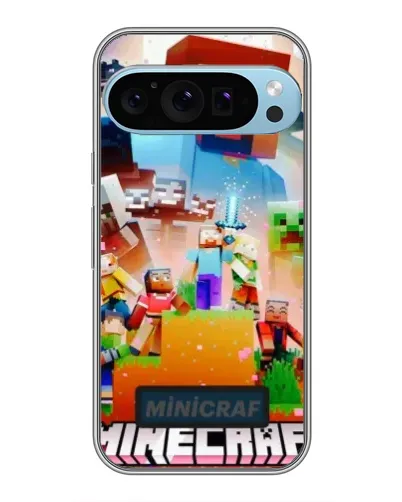 Чохол для Google Pixel 9 Pro з картинкою «Minecraft герої гри»