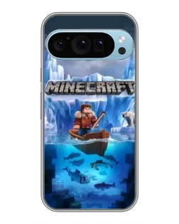 Чохол для Google Pixel 9 Pro з картинкою «Minecraft льодянийсвіт»