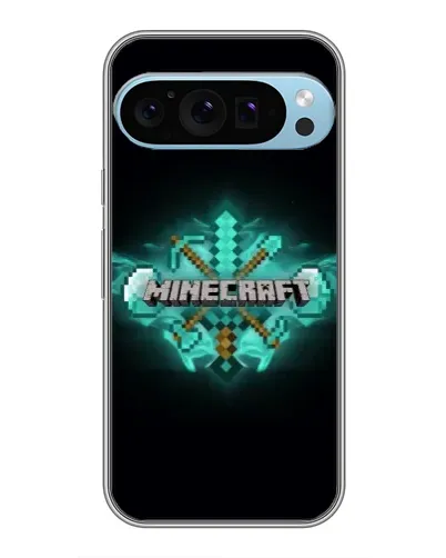 Чохол для Google Pixel 9 Pro з картинкою «Minecraft Diamond лого»