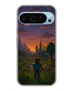 Чохол для Google Pixel 9 Pro з картинкою «Стів біля вежі»