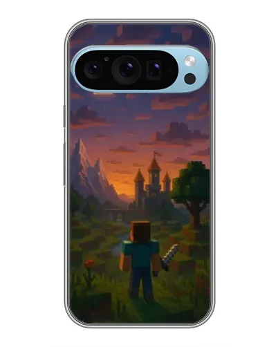 Чохол для Google Pixel 9 Pro з картинкою «Стів біля вежі»