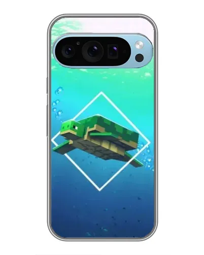 Чохол для Google Pixel 9 Pro з картинкою «Черепаха Minecraft»