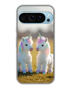 Чохол для Google Pixel 9 Pro з картинкою «Пара єдинорогів»