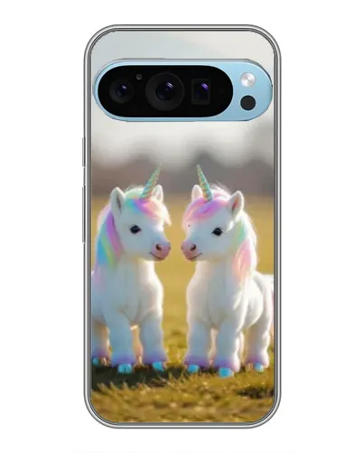 Чохол для Google Pixel 9 Pro з картинкою «Пара єдинорогів»