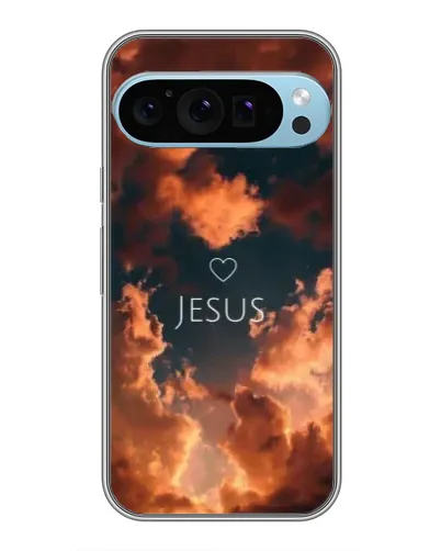 Чехол для Google Pixel 9 Pro с картинкой «Сияние Имени Jesus»
