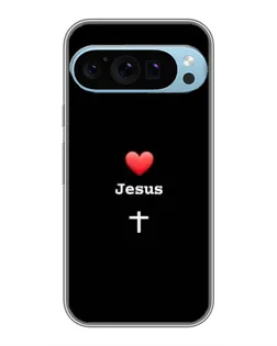 Чохол для Google Pixel 9 Pro з картинкою «Серце - Jesus»