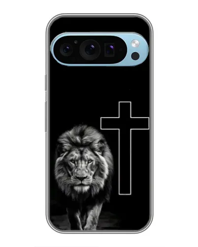 Чехол для Google Pixel 9 Pro с картинкой «Лев и Крест»