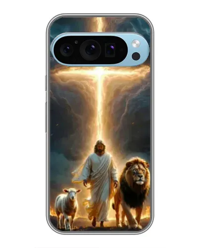 Чехол для Google Pixel 9 Pro с картинкой «Лев Иуды и Свет»