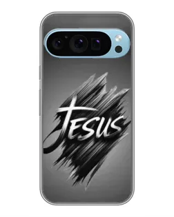 Чехол для Google Pixel 9 Pro с картинкой «Надпись Jesus Graffiti»