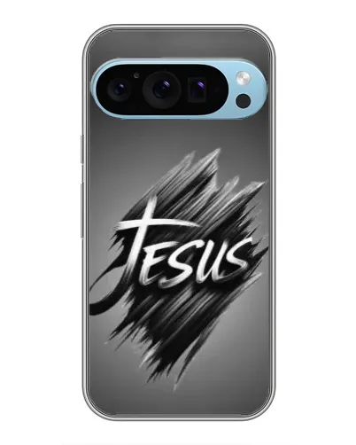 Чехол для Google Pixel 9 Pro с картинкой «Надпись Jesus Graffiti»
