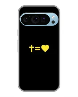 Чехол для Google Pixel 9 Pro с картинкой «Сердце и Крест»