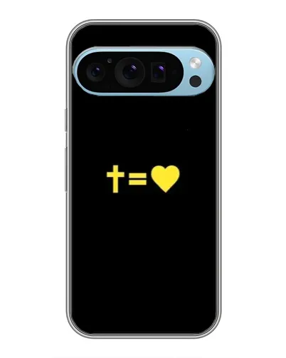 Чехол для Google Pixel 9 Pro с картинкой «Сердце и Крест»