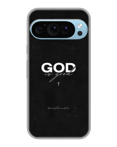 Чехол для Google Pixel 9 Pro с картинкой «GOD — Бог над всем»
