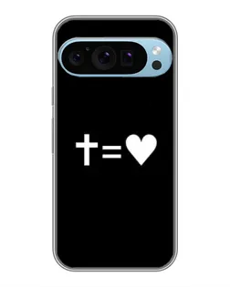 Чехол для Google Pixel 9 Pro с картинкой «Крест и Сердце»