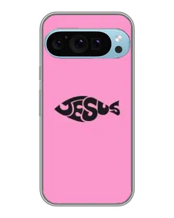 Чехол для Google Pixel 9 Pro с картинкой «Розовый символ  Jesus»