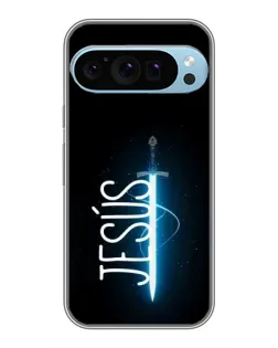 Чехол для Google Pixel 9 Pro с картинкой «Меч Духа Jesus»