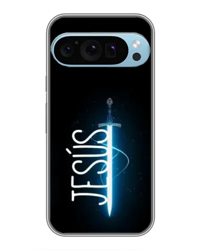 Чехол для Google Pixel 9 Pro с картинкой «Меч Духа Jesus»
