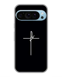 Чехол для Google Pixel 9 Pro с картинкой «Тонкий крест»