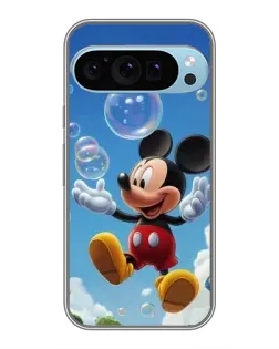 Чохол для Google Pixel 9 Pro з картинкою «Mickey та мильні бульбашки»