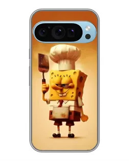 Чохол для Google Pixel 9 Pro з картинкою «Губка Боб кухар»