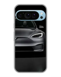 Чехол для Google Pixel 9 Pro с картинкой «Tesla Model S Look»