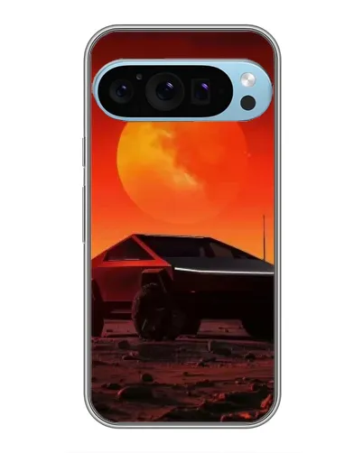 Чохол для Google Pixel 9 Pro з картинкою «Cybertruck на Марсі»