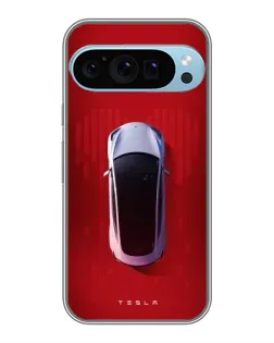 Чохол для Google Pixel 9 Pro з картинкою «Tesla Top View»