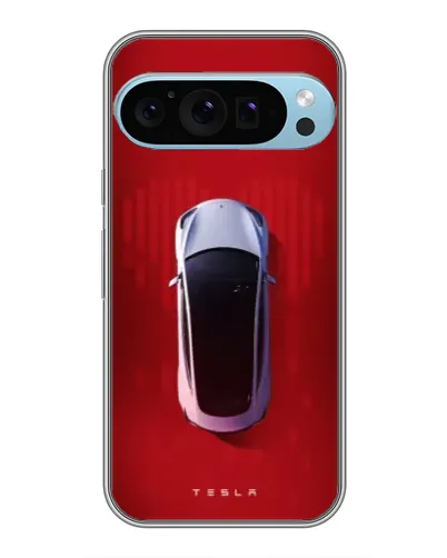 Чохол для Google Pixel 9 Pro з картинкою «Tesla Top View»