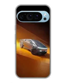 Чохол для Google Pixel 9 Pro з картинкою «Cybertruck у пустелі»