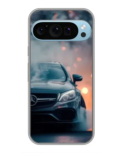 Чохол для Google Pixel 9 Pro з картинкою «Mercedes — нічне місто»