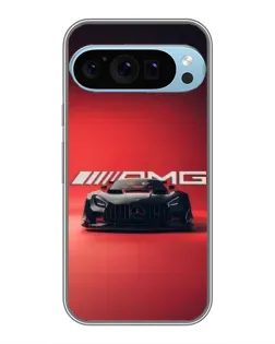 Чохол для Google Pixel 9 Pro з картинкою «Mercedes AMG — червона лінія»