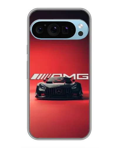 Чохол для Google Pixel 9 Pro з картинкою «Mercedes AMG — червона лінія»